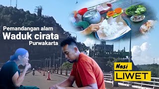 Manjakan mata melihat Perjalanan keindahan alam waduk Cirata purwakarta | Mencicipi nasi liwet