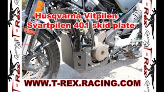 T-Rex Racing 2020-On Husqvarna Vitpilen / Svartpilen 401 heavy duty Skid Plate