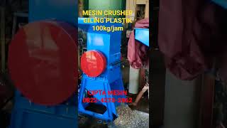 MESIN CRUSHER GILING PLASTIK KAP 100KG/JAM.#mesingiling #plastik #limbahplastik #pengolahanlimbah