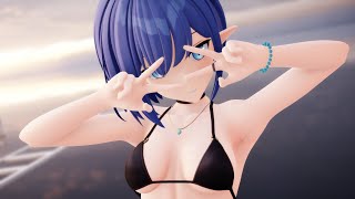 【MMD】Cherry Bullet - Hands Up [Oki Aoi Bikini - Blue Archive]