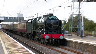 46100 'Royal Scot' Thunders through Newark at 70mph! - Steam Dreams to York - 23/09/23