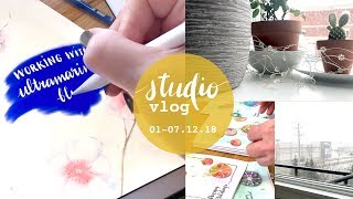 studio vlog : dec.18 week 1