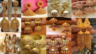 Latest Bridal Gold Earrings Designs 2023 | Most Beautiful Gold Earring Jhumka Design|Atifa'S World