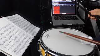 Advanced Snare Drum Studies Etude 9 80bpm Mitchell Peters