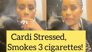 Cardi B Was So Stressed Watching Election Results That She Smoked Three Cigarettes at Once. #USPolls