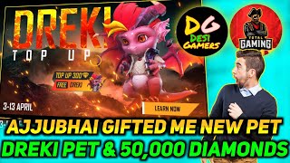 AjjuBhai Gifted me New Dreki Pet 🦆❤️और भी बहुत कुछ 😍😇|| Topper Gamer