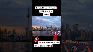 Canada new work visa 🇨🇦 Recognized Employer Pilot program👉in September 2023#canada #trending #shorts