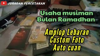 Cara Membuat Amplop Lebaran Custom | bisnis bulan Ramadhan