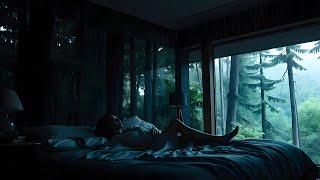 Tranquil Bedroom with Soothing Piano and Rain – Relaxing Music for Deep Sleep & Stress Relief