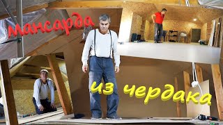 Мансарда из чердака своими руками