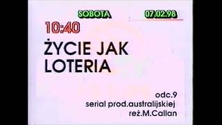 Porion TV - fragment programu dnia (7.02.1998)