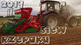 Siew rzepaku 2019 ~ Farmtrac 9120DTN ~ Agromasz SN300 + ANT30  ~ RZEPAK Z DRONA w 4K