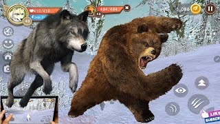 WildCraft Animal Sim Online LV49 "BEAR ATTACK" Wild Wolf Pet Simulator Games Android ios Gameplay