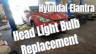 Hyundai Elantra Head Light Bulb Replacement