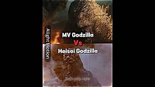 Mv Godzilla vs heisei Godzilla (Both base)