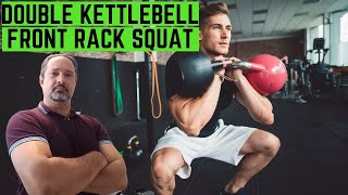 Double Kettlebell Front Rack Squat