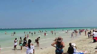 Miami Beach Florida's Memorial Day weekend Air Show 2017 fly by