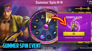 FREE FIRE NEW SUMMER SPIN EVENT | HOW TO GET SUMMER SPIN EVENT BUNDLE IN FREE FIRE