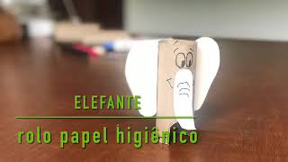 Prof. Mário - Elefante - rolo papel higiênico