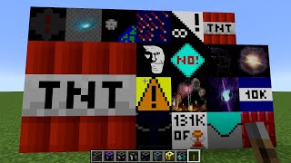 Minecraft: MEGA TNT MOD All Tier 4 Tnts (19+ TNT Explosions) in one video