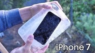 Frozen iPhone 7 Ice Block Drop Test   Can It Survi