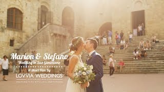 Wedding video in San Gimignano Tuscany • lovviaweddings.com