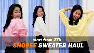 Shopee Sweater Haul Murah & Berkualitas | Start From 27K!