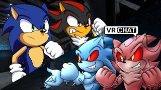 SONIC AND SHADOW ESCAPE THE ZOMBOT WORLD! SPECIAL TEASER! IN VR CHAT