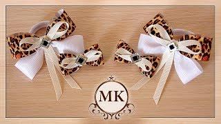 Резинки и заколки. Канзаши. Простой МК. / DIY. Kanzashi. Scrunchy and hair clips.