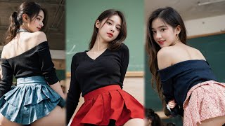 Haven't we seen each other before? 私たちはいつか見たことがありませんか？ 우리 언젠가 본적 있지 않나요? Aiart Lookbook model 4K