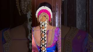 South Indian traditional hairstyle || bride || pl subscribe❤️ Bookings🤙 8050340612 #viral #trending