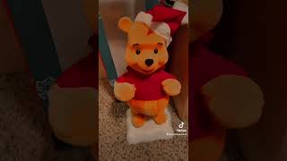 Terrifying Winnie the Pooh Animated Christmas Display Figure! #shorts