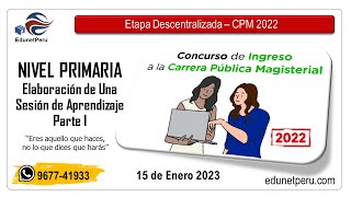 Sesión de Aprendizaje PRIMARIA - Parte 01