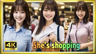 She's shopping/쇼핑하는 동안 그녀/novia de compras