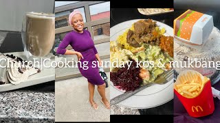 Sunday Vlog|cooking Sunday Kos| mini mukbang of junk food