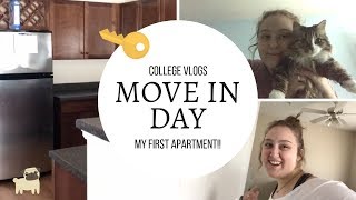 move in day + empty apartment tour | college vlogs #2