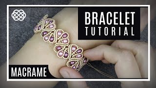 Floral Macrame Bead Bracelet NEW Pattern Tutorial