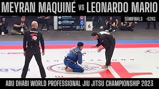 Meyran Maniqué vs Leonardo Mario- Semi Final -62kg Abu Dhabi World Pro Jiu Jitsu 2023- React.