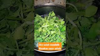 KUAH NYA SEGER BANGET RESEP SAYUR SELADA AIR #shorts #short #selada #seladaair #masaksimple