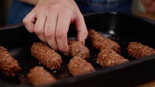 Croquetas de pollo y linaza