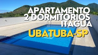 Apartamento repleto de móveis planejados no Itagua em Ubatuba-SP