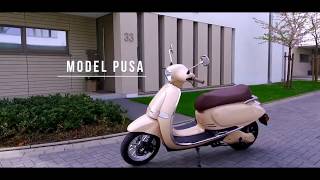 Ηλεκτρικό Σκούτερ (μηχανάκι) - Vespa style,  Pusa.  Ισχυρό, αξιόπιστο, πανέμορφο! 🛵💪🔋