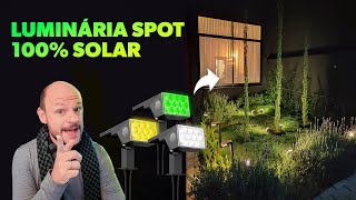 Luminaria Spot Solar para Jardim Led - Oversun é boa e vale a pena? Análise