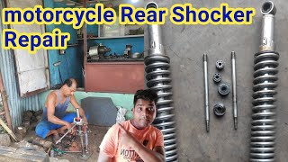 HERO Honda Rear Shocker Repair | splendor bike back shocker repair | rear shocker repairing bike