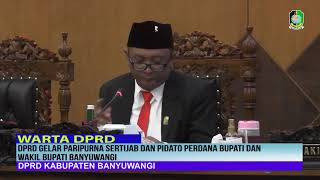 WARTA DPRD   DPRD Gelar Paripurna Sertijab Dan Pidato Perdana Bupati dan Wakil Bupati Banyuwangi