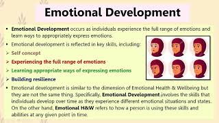 7.5 - 7.7 | Social, Emotional & Intellectual Development