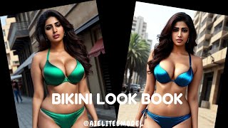 4K AI Indian Model's Clothing Transformation | Plus Size Models | #bikini  #ai