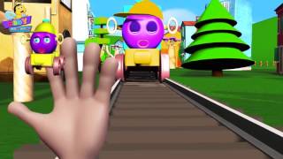 Finger Family Train Family   3D Finger Family Songs   Funny Finger Family