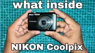 What inside NIKON Coolpix Digital camera | disassemble nikon camera | Camera lens test