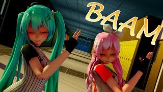 【MMD KPOP】MOMOLAND (모모랜드) BAAM - 3k subs models DL (UP AGAIN)【TDA Referee Luka & Miku】1080p60fps HD